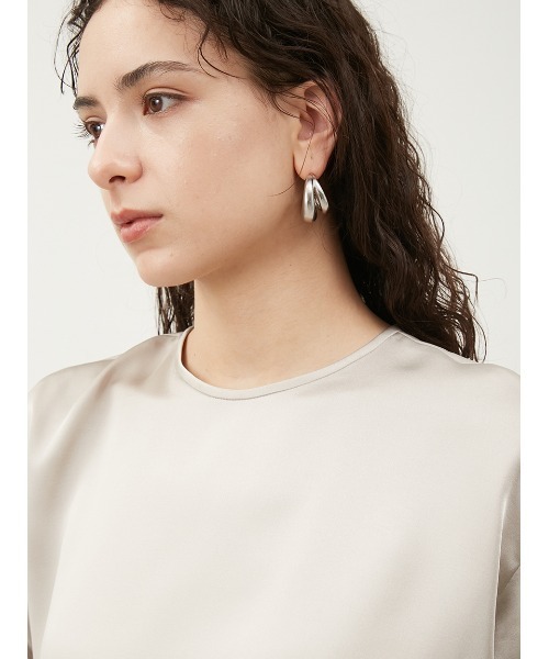 「Mila Owen」 半袖カットソー 1 ブラック レディース_画像9