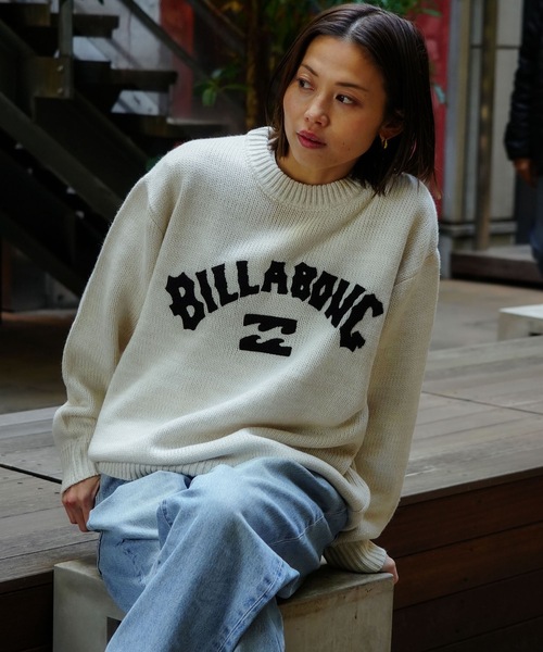 BILLABONG（ビラボン） ニット セーター レディース ARCH LOGO JQ CREW
