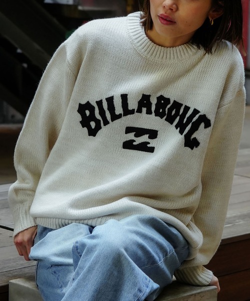 BILLABONG（ビラボン） ニット セーター レディース ARCH LOGO JQ CREW