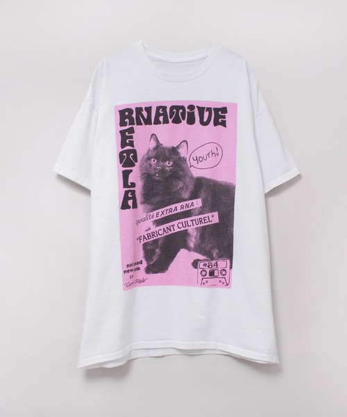 「RNA」 半袖Tシャツ MEDIUM アッシュグレー レディース_画像2