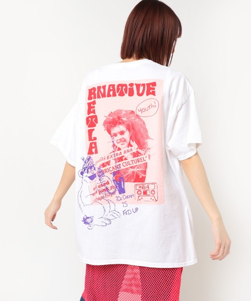 「RNA」 半袖Tシャツ MEDIUM アッシュグレー レディース_画像7