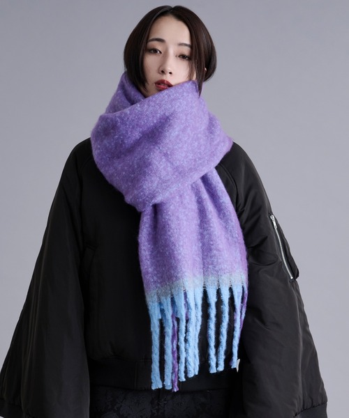 Ellno Loset（エルノロゼット） マフラー 「新柄追加」フリンジ