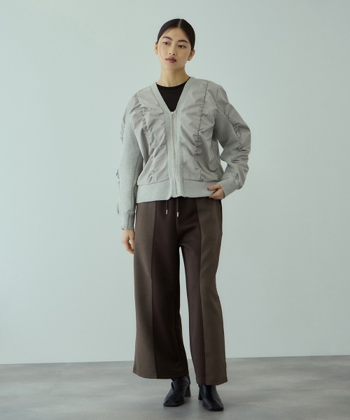 VICKY（ビッキー） ブルゾン アウター ミラノリブギャザーZIPブルゾン