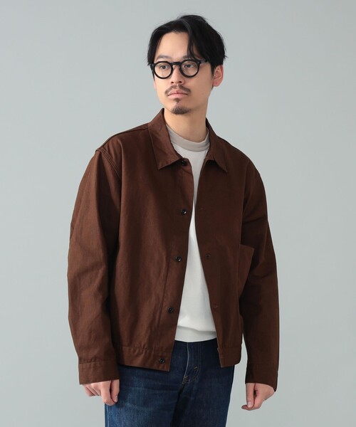 ブルゾン アウター *A VONTADE / コットンヘンプ ショートブルゾン メンズの画像