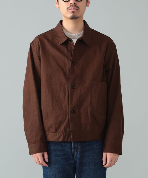 ブルゾン アウター *A VONTADE / コットンヘンプ ショートブルゾン メンズの画像