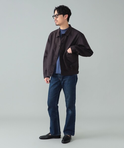 ブルゾン アウター *A VONTADE / コットンヘンプ ショートブルゾン メンズの画像