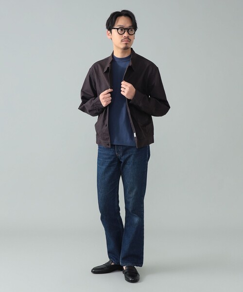 ブルゾン アウター *A VONTADE / コットンヘンプ ショートブルゾン メンズの画像