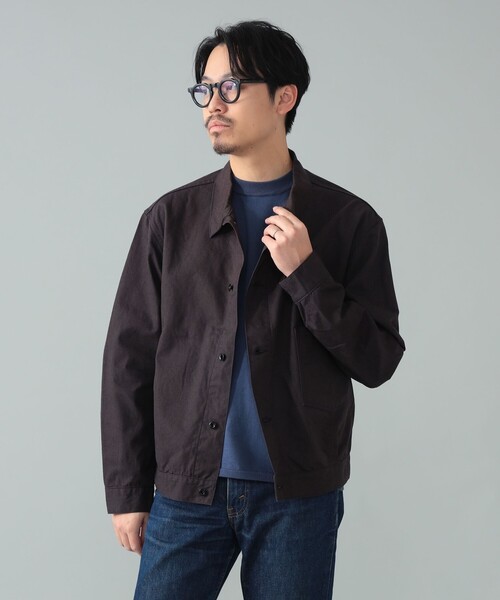 ブルゾン アウター *A VONTADE / コットンヘンプ ショートブルゾン メンズの画像