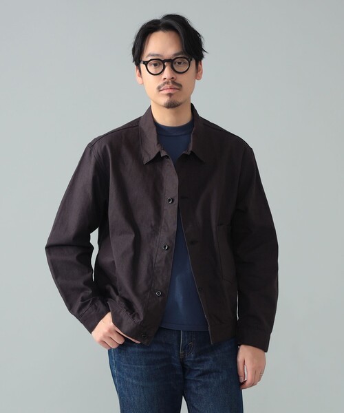 ブルゾン アウター *A VONTADE / コットンヘンプ ショートブルゾン メンズの画像