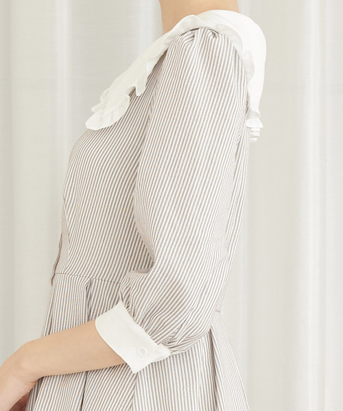 「TITTY&CO.」 半袖ワンピース MEDIUM ライトブルー レディース_画像5