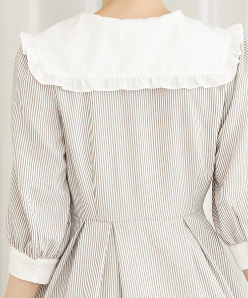 「TITTY&CO.」 半袖ワンピース MEDIUM ライトブルー レディース_画像7