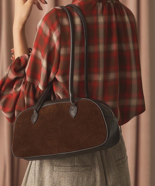 AULENTTI（オウレンティ） ショルダーバッグ バッグ スエード×レザー