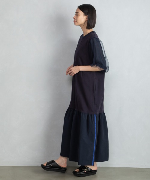「MARECHAL TERRE」 半袖ワンピース MEDIUM キャメル レディースの画像