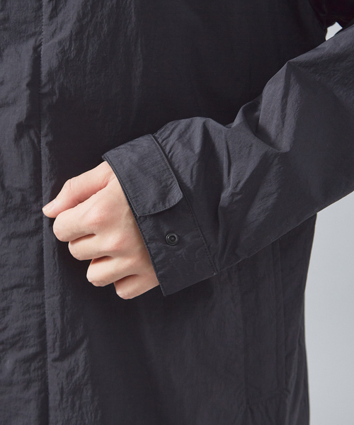 「Pyrenex」 ステンカラーコート L ブラック メンズ_画像9