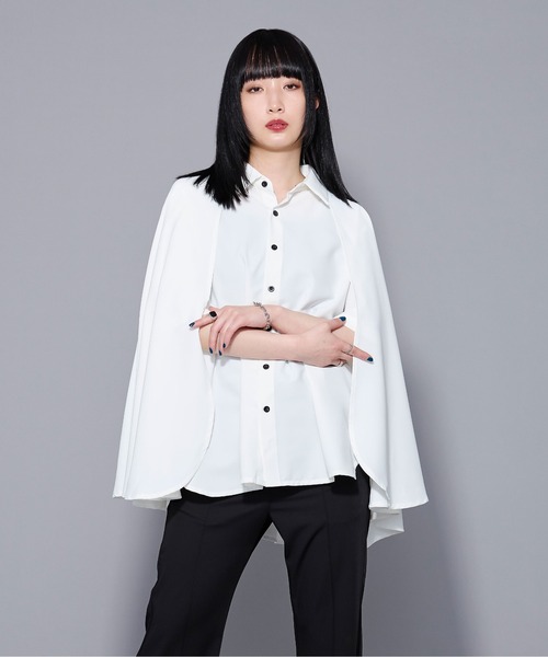 「Ellno Loset」 半袖シャツ MEDIUM ブルーグレー メンズ_画像4