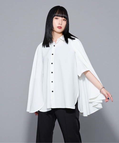 「Ellno Loset」 半袖シャツ MEDIUM ブルーグレー メンズ_画像5