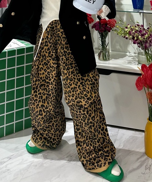 Alley Tokyo パンツ 「MENDL'S」かなりダボダボのヒョウ柄パラシュート