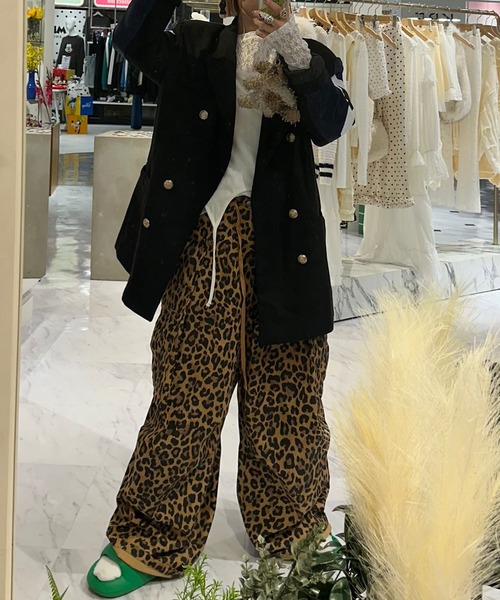 Alley Tokyo パンツ 「MENDL'S」かなりダボダボのヒョウ柄パラシュート