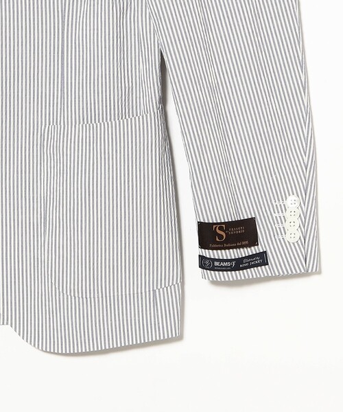コート ジャケット NEW EASY SONDRIO シアサッカー ジャケット メンズの画像
