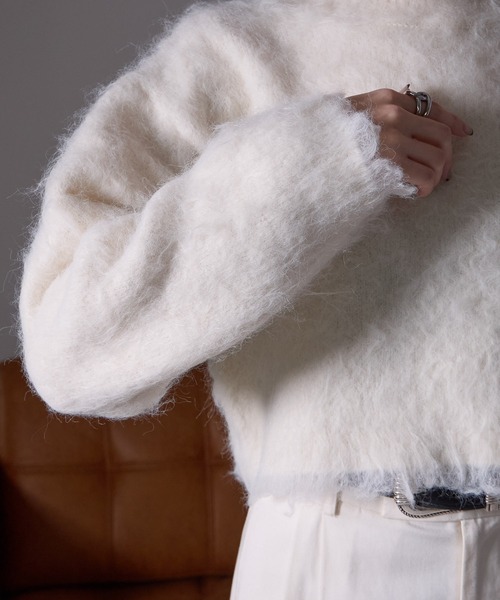 each alchemist ニット セーター モンスターシャギーニットプル