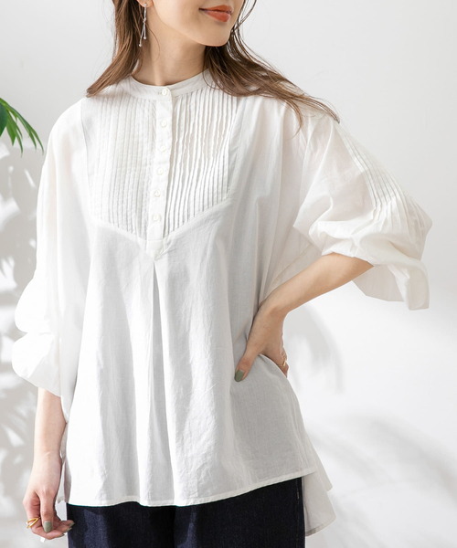 「URBAN RESEARCH Sonny Label」 長袖ブラウス FREE グレー レディース_画像5