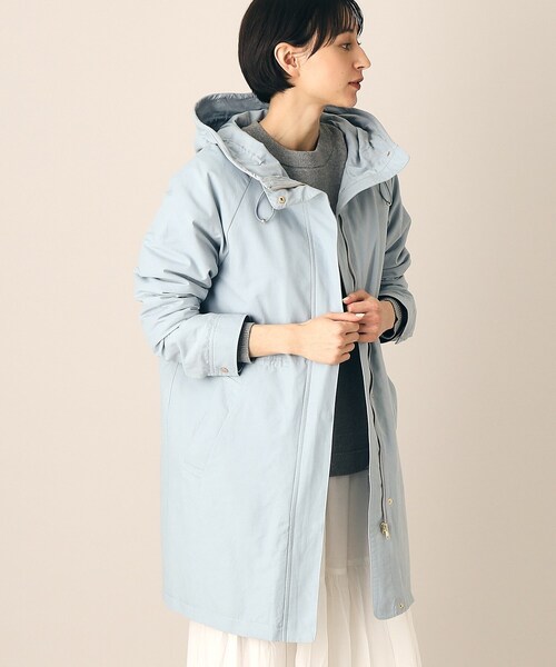 「Dessin」 コート 02 サックスブルー レディース_画像7