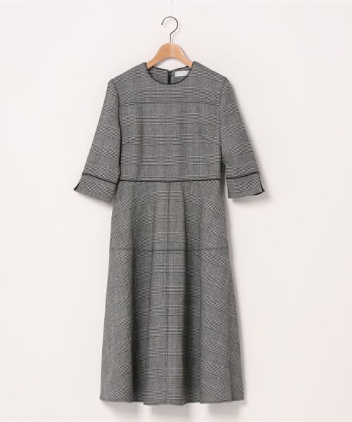 CELFORD（セルフォード） 7分袖ワンピース 38 ブラック レディース