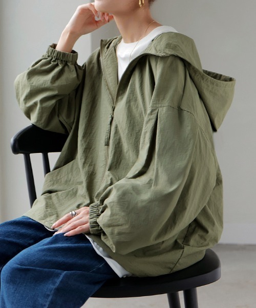 HUG.U（ハグユー） ブルゾン ジャンバー 撥水 ポケッタブル ナイロン