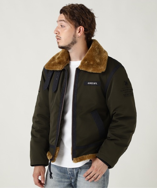 AVIREX（アヴィレックス） ブルゾン MEDIUM オリーブ メンズ