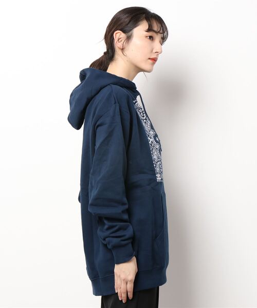 「FRANKLIN & MARSHALL」 プルオーバーパーカー MEDIUM ブラック レディース_画像2