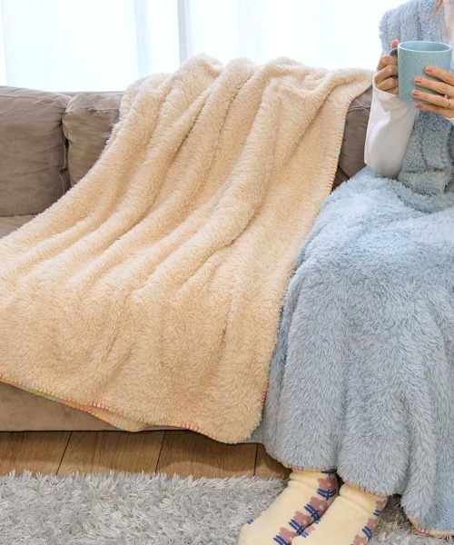 Bleu Bleuet（ブルーブルーエ） ブランケット ペコラブランケットL