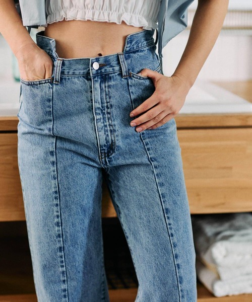 KBF（ケービーエフ） デニムパンツ 38 ブルー レディース : ZOZOTOWN