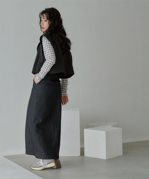 「miette」 ベスト FREE ブラック レディース_画像2