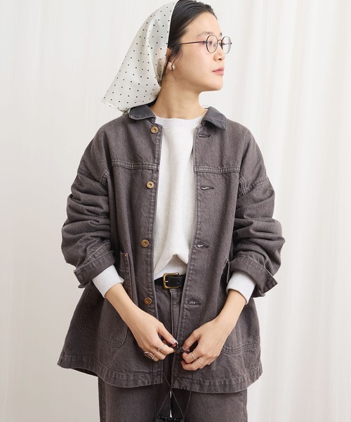 fig London（フィグロンドン） カバーオール colored denim coverall