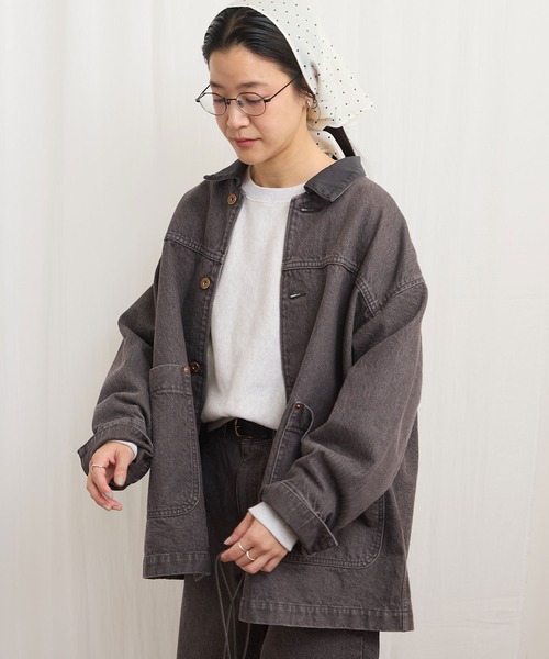 fig London（フィグロンドン） カバーオール colored denim coverall