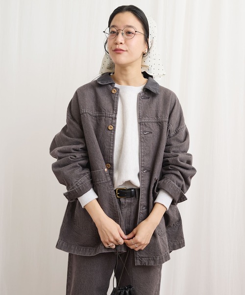 fig London（フィグロンドン） カバーオール colored denim coverall