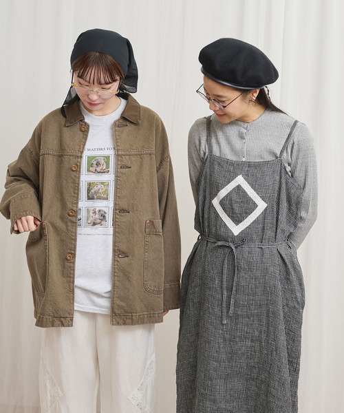 fig London（フィグロンドン） カバーオール colored denim coverall