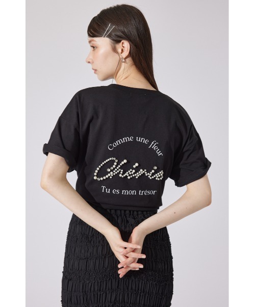 「rienda」 半袖Tシャツ FREE 杢グレー レディース_画像3