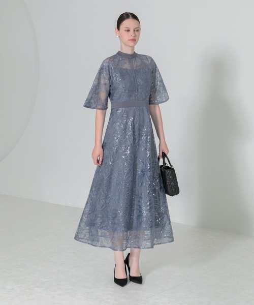 「Leja」 半袖ワンピース MEDIUM ブラウン レディースの画像