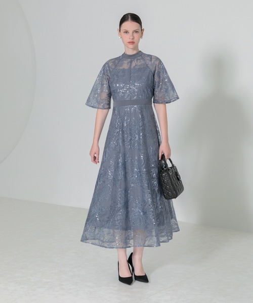 「Leja」 半袖ワンピース MEDIUM ブラウン レディースの画像