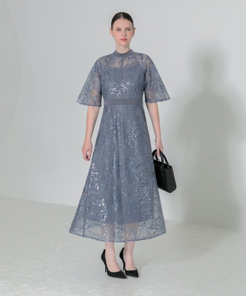 「Leja」 半袖ワンピース MEDIUM ブラウン レディースの画像