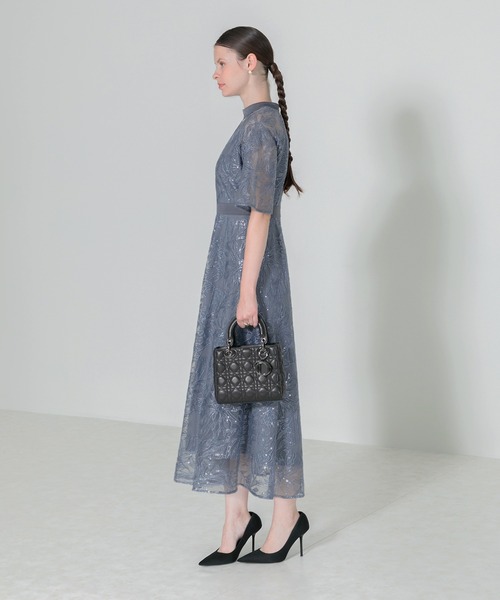 「Leja」 半袖ワンピース MEDIUM ブラウン レディースの画像