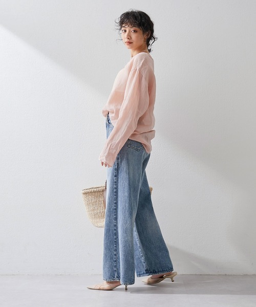 「Whim Gazette」 長袖ブラウス FREE ピンク レディース_画像5