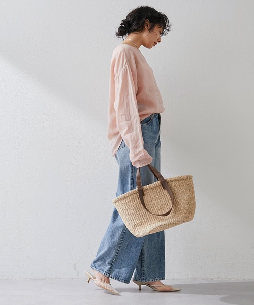 「Whim Gazette」 長袖ブラウス FREE ピンク レディース_画像7