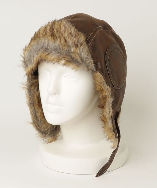 FUNdaysion 帽子 ハット フェイクファー トラッパーハット レディース