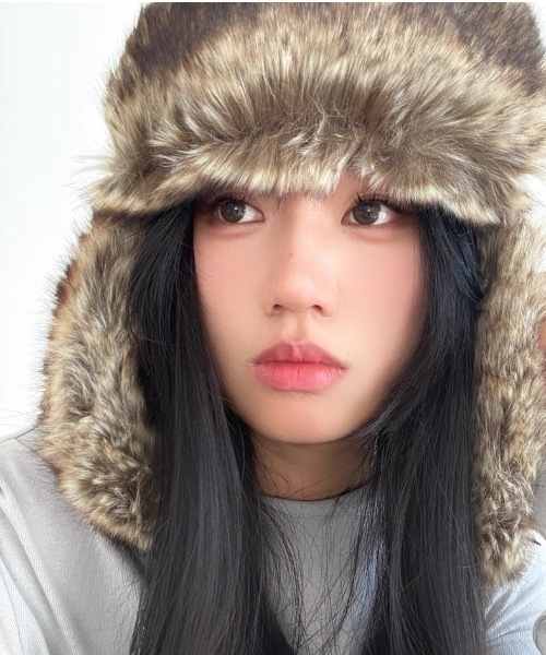 FUNdaysion 帽子 ハット フェイクファー トラッパーハット レディース