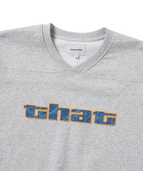 「thisisneverthat」 スウェットカットソー X-LARGE ヘザーグレー メンズ_画像2