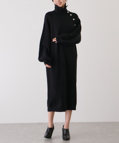 JAYRO（ジャイロ） ワンピース 金ボタンニットワンピース : ZOZOTOWN