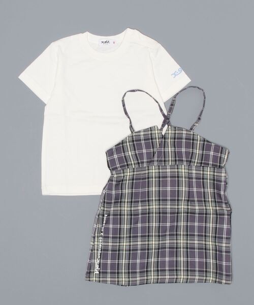 「X-girl Stages」 「KIDS」キャミソールワンピース 130cm ブラック キッズ_画像4