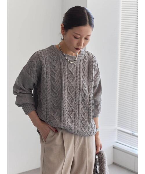 Samansa Mos2 blue（サマンサモスモスブルー） ニット セーター ラメ